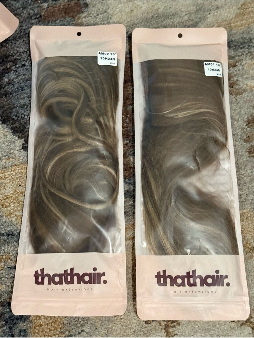 ThatHair 16” Halo Hair Extensions 10H24B 2pk